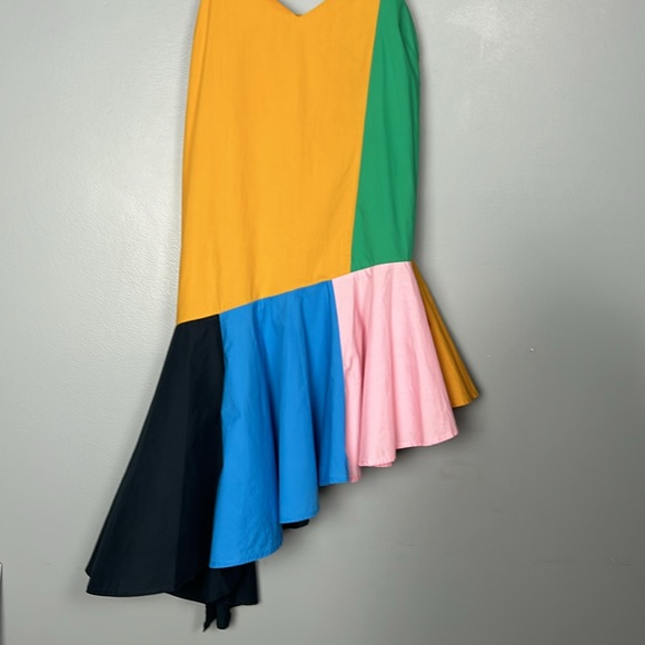 English Factory Midi Colorblock Dress Sz small- gently used - Picture 6 of 16